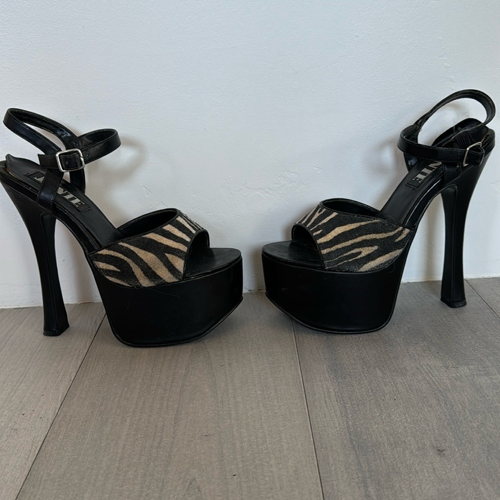 Vintage Platform Stripper Shoes - image 1